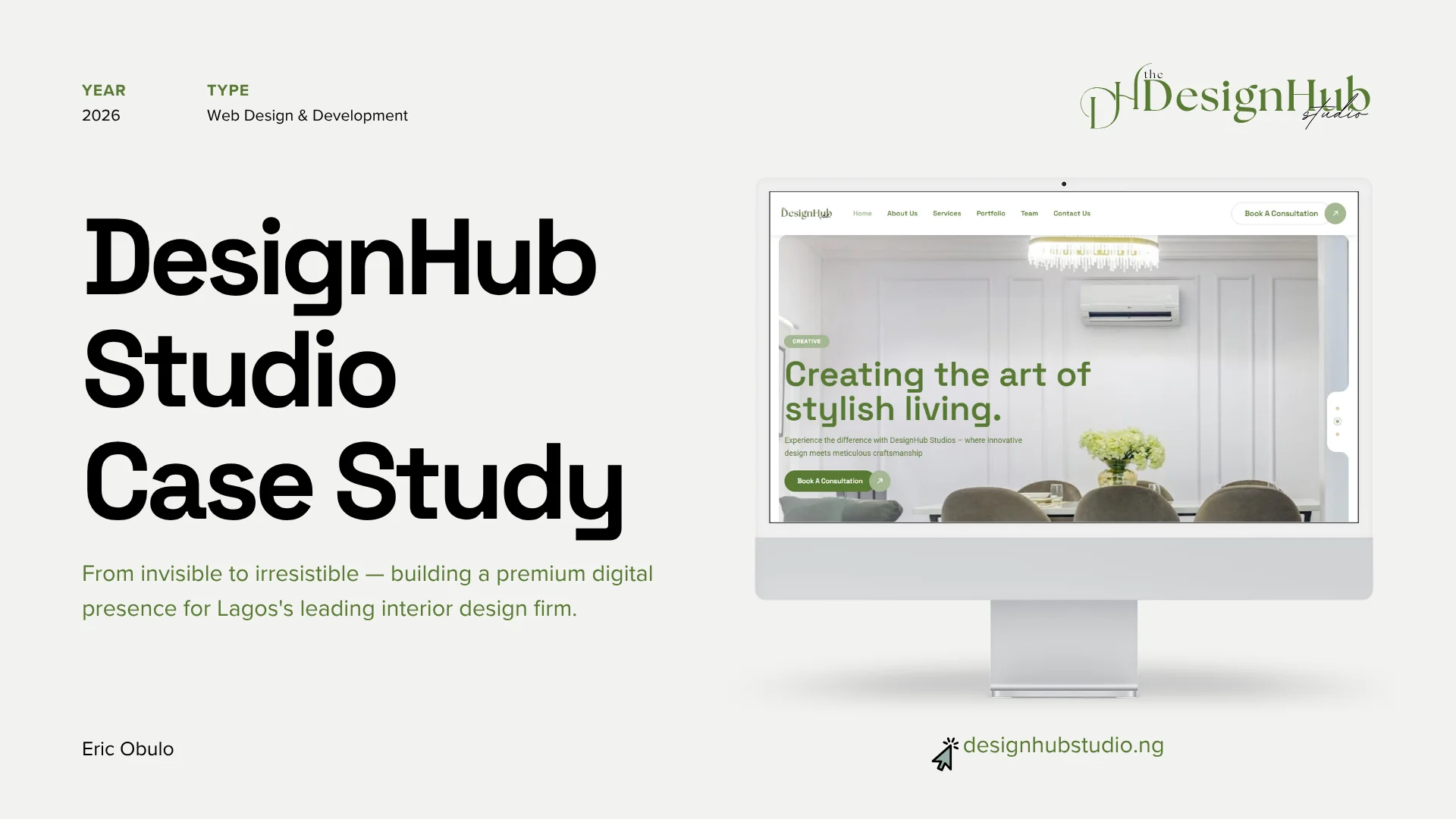 DesignHub Studios case study cover